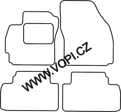 Autokoberce Mazda 5 5 míst 06/2005 - 09/2010 Carfit (2834)